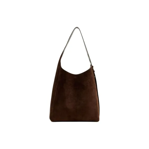 TORY BURCH Romy замша с замшей сумка-хобо сумка на плечо средний размер женская темно-коричневый