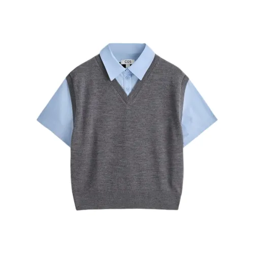 COS Серый Синий Женские Футболки