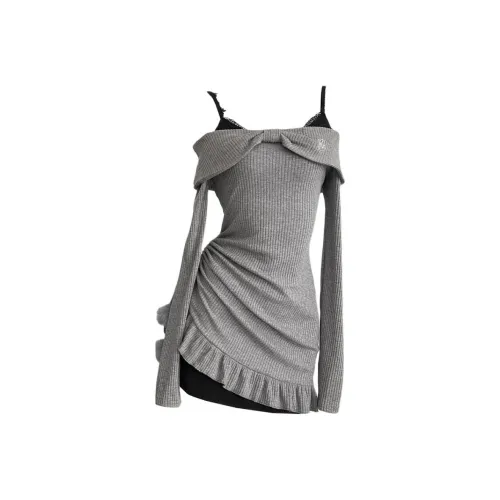 PNVB Серый Женский Комплект с Юбкой