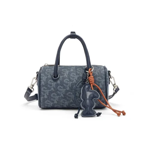 ST SAT Ткань Одно плечо Через плечо Сумка-подушка Сумка Обычный Женский Синий