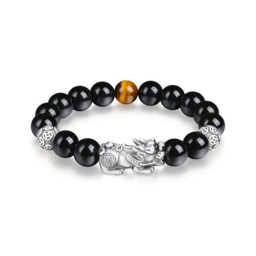 ZSY Серебряный браслет для мужчин коробка удача