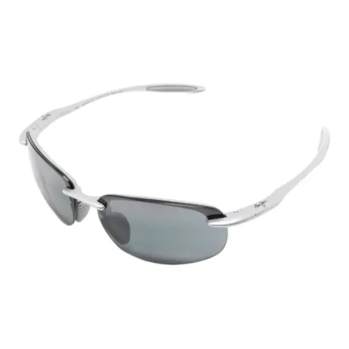 Maui Jim Ацетат Квадратные Солнцезащитные Очки Унисекс Серебряные