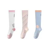 [3 упаковки/Ночные Светоотражающие Спортивные носки] Белый + Розовый + Синий