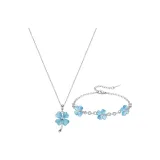 Счастливый Синий Комплект (Браслет + Ожерелье)