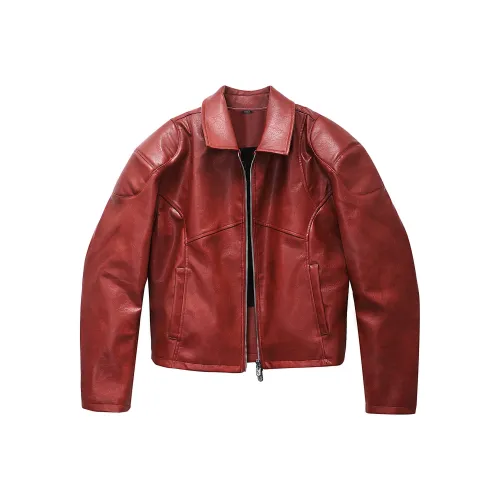 F.K.V.A Красный Унисекс Кожаные куртки