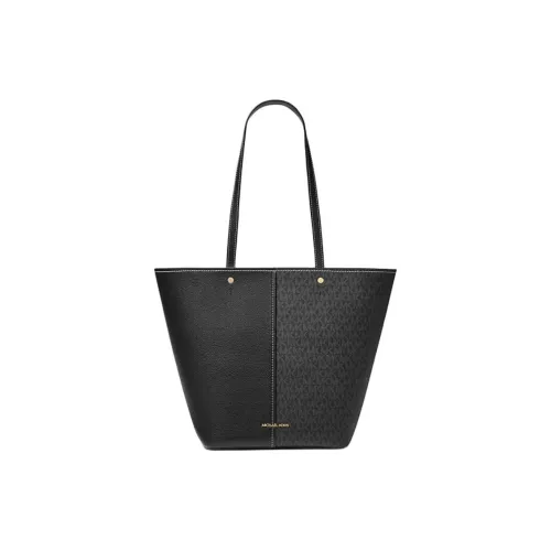 MICHAEL KORS Покрытый холст Тоут Сумка Сумка для покупок Сумка на плечо Большая Женская Черная