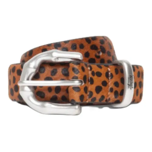 Stussy Кожаные ремни из коровьей кожи унисекс разноцветные 2,9 см