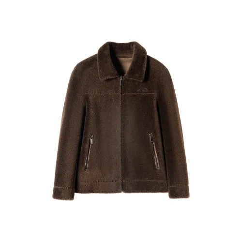 VBA Осенне-зимняя овчина мех куртка мужская