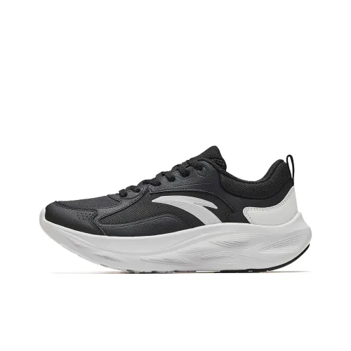 ANTA Пыль Бесплатно Oтскок Увеличение Легкий Дышащий Беговые кроссовки Женские Черный Белый