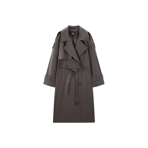 PEACEBIRD Темный абрикос Коричневый Женские Тренч