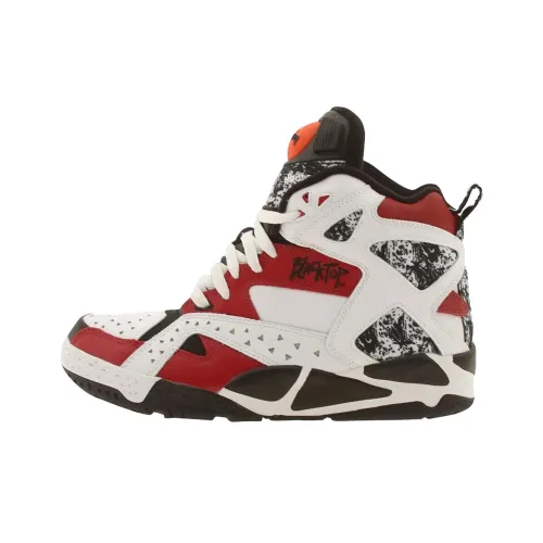 Reebok Винтажные баскетбольные кроссовки Мужской Белый Черный Красный