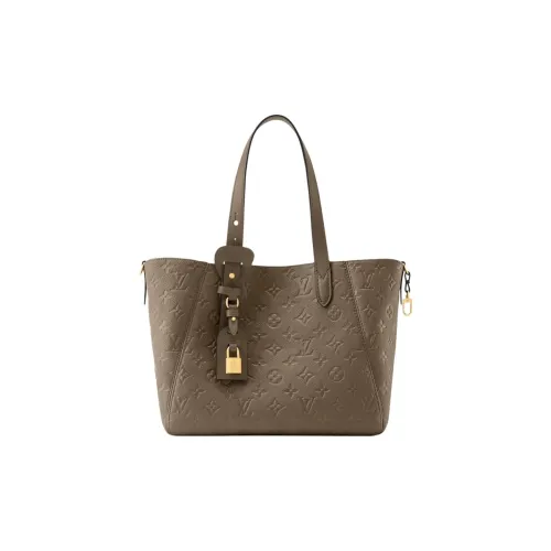 LOUIS VUITTON Сумка Tote из коровьей кожи сумка для покупок сумка через плечо маленькая женская дымчатый цвет