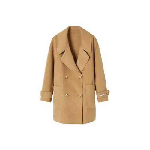 SHANGJING Миндально-желтое женское пальто