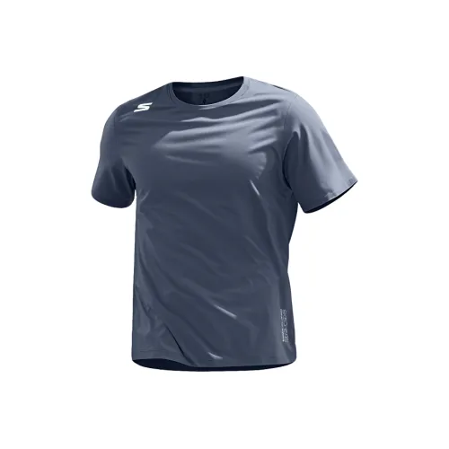 Skechers Короткий рукав T-рубашки Мужской Odyssey серый