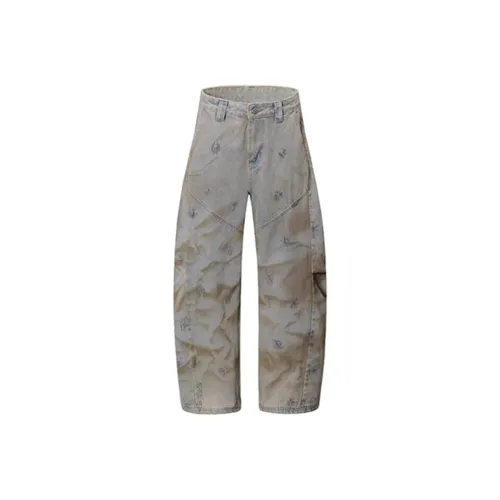 A02 Желтый Унисекс Джинсы