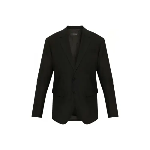 DSQUARED 2 SS25 Бизнес-костюм Пальто Мужской Черный
