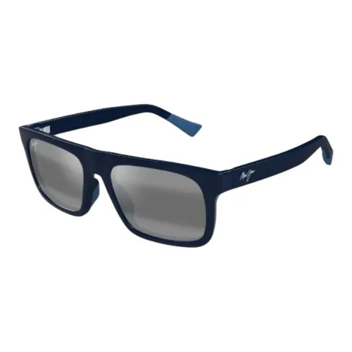 Maui Jim Пластик Прямоугольный Солнцезащитные очки Мужской Синий
