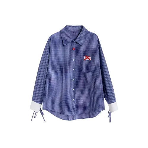 GORGEOUSIDEA Весенний и Осенний Рубашка Женская