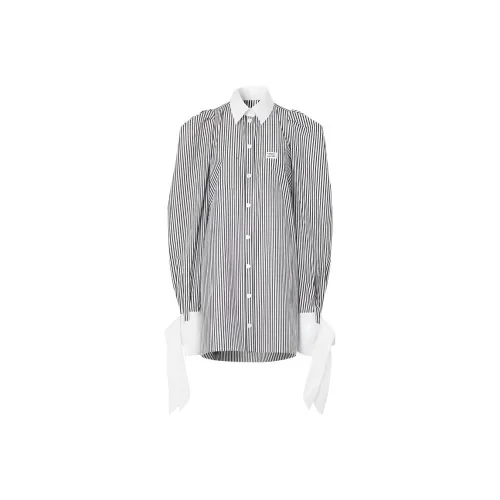 Burberry Черное Женское Длинное Платье с Рукавами