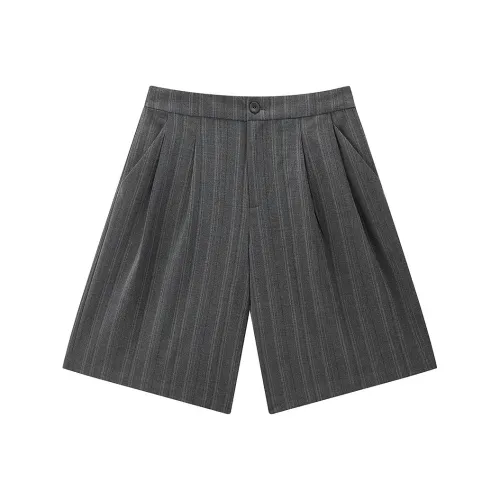 LEDIN Charcoal Gray В наличии Женские Повседневные Шорты