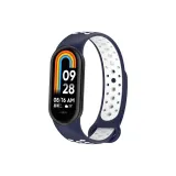 [Midnight Blue White] Двухцветный Кремниевый Дышащий Ремешок