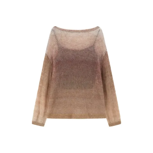 PEACEBIRD Темно-оливковый коричневый женский трикотаж