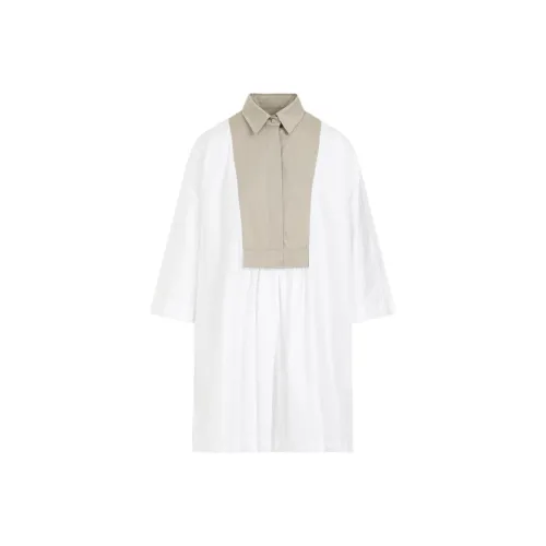 MaxMara Короткий рукав Платье Женское Белое