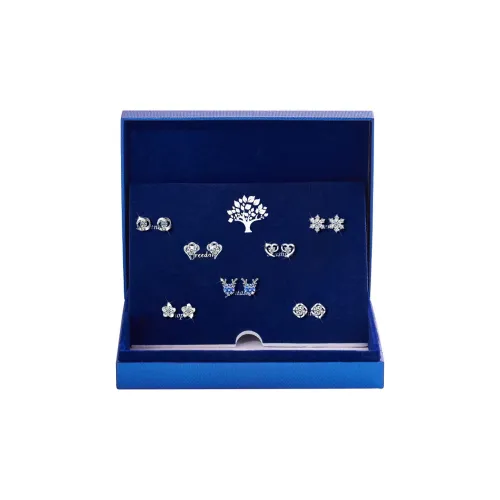 Jianlu Серьги-гвоздики из стерлингового серебра 925 пробы для женщин