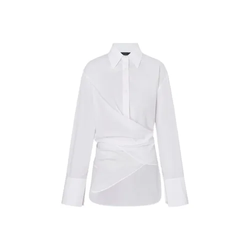 MO CO Отбеленный Белый Женские Рубашки