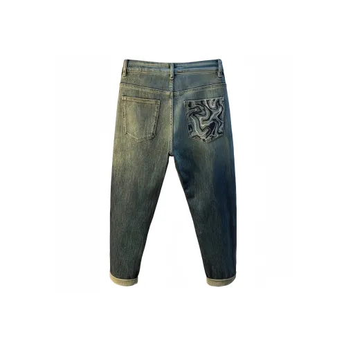 CAT'S PAW Синий Унисекс Джинсы