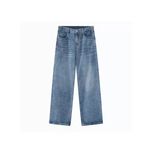 A RUN OF LUCK Светло-синие унисекс джинсы