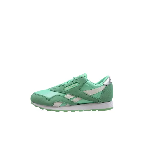 Reebok Classic Nylon Low Топ Kids Lifestyle Shoes Зеленый Детский