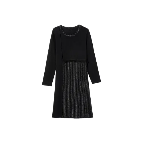 MJ Осенний Длинный Длинный Рукав Свитшот Длинная Юбка Женская