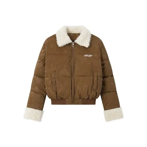 SISC Коричневый Женские пуховики