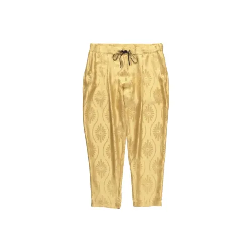 NIPOALOHA Sun Yellow Unisex Casual Pants