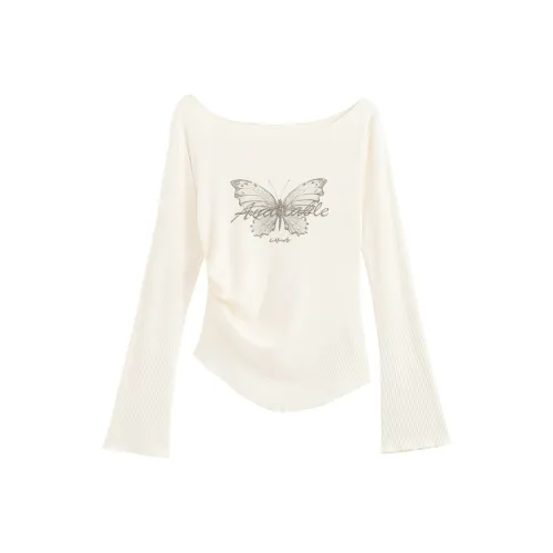 NATHANIA Экрю Женские T-рубашки