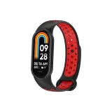 [Black Red] Двухцветный силиконовый дышащий ремешок