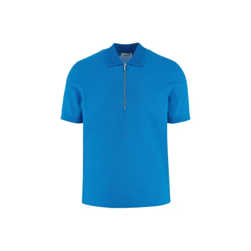 Ferragamo Поло Мужское Светло-Синий