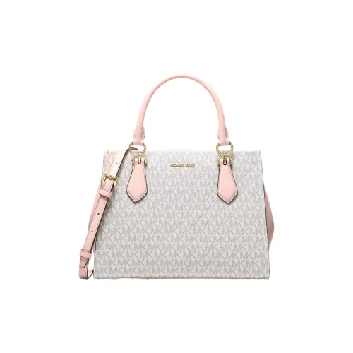 MICHAEL KORS Marilyn Покрытый холст Сумка Средний Женская Белый и Розовый