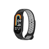 [Black Gray] Двухцветный силиконовый дышащий ремешок