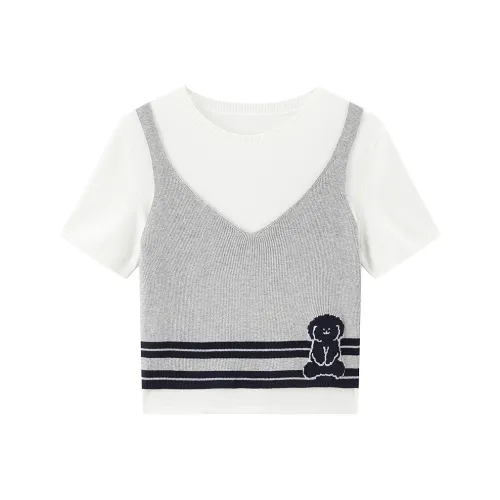 LEDIN Лунный Каменный Серый В наличии Женский Трикотаж