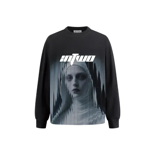 IN TWO Длинный рукав Т-рубашка Унисекс