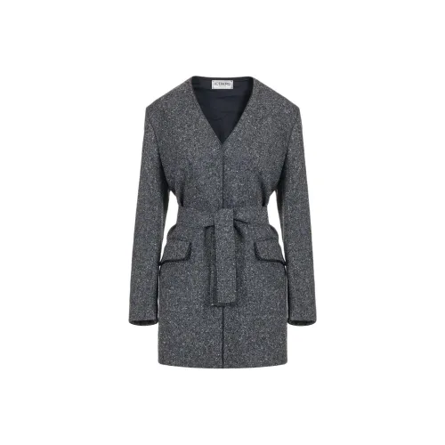 Цвет айсберга FW25 Длинное платье с длинными рукавами Женское