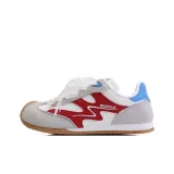 Белый, красный, синий, серый (жемчужные шнурки)