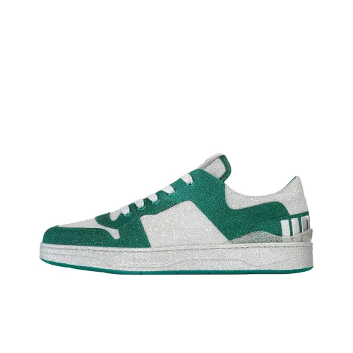 Jimmy Choo Florent M Low Топ Скейтборд Кроссовки Мужские Зеленые