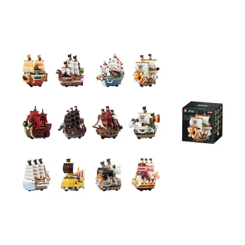 POP MART One Piece Great Voyage Collection Hobby Model Vehicles Слепые коробки Один Mystery Коробка Целая коробка 12 шт
