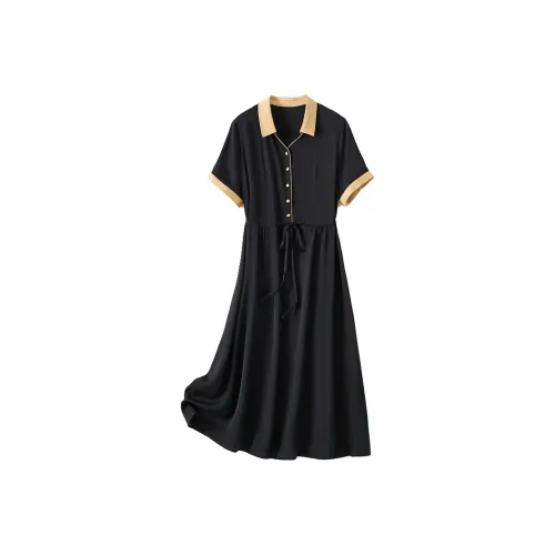 JINJU Короткий рукав Платье Женское