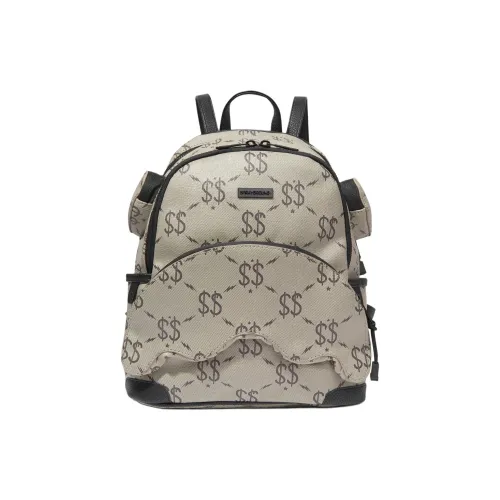 SPRAYGROUND Кожа Искусственная кожа Рюкзак Маленький Унисекс Серый