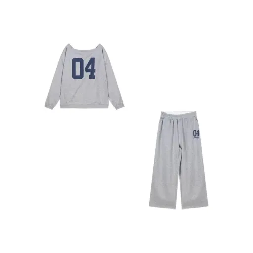 PLAY BUSH Серый Женские Повседневные Костюмы