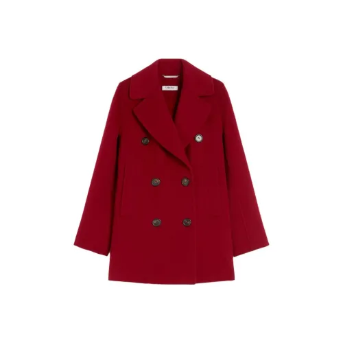 MaxMara Red Women's Coat МаксМара Красный Женский Пальто